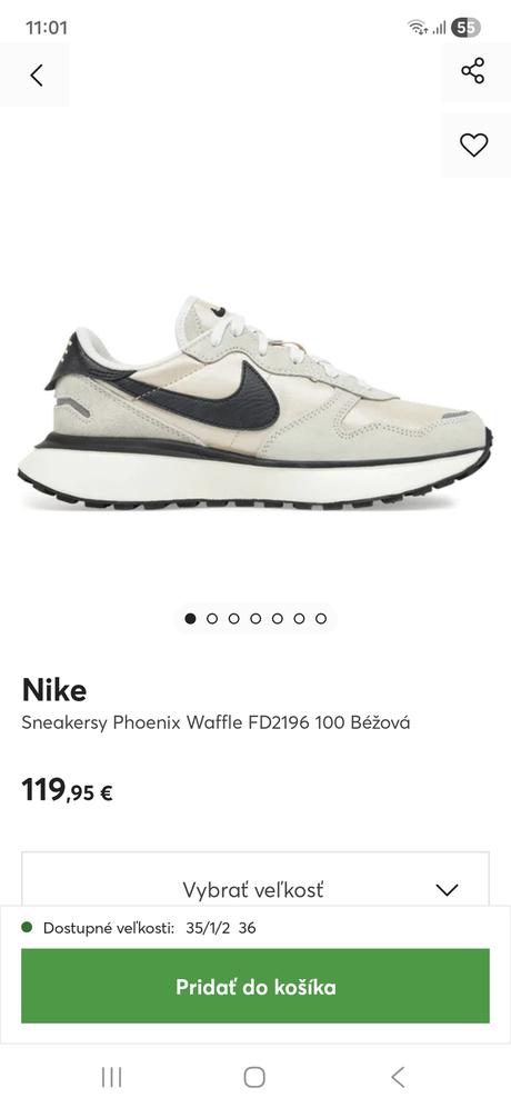 Tenisky nike phoenix waffle top stav, nike,38