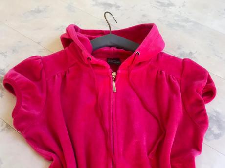 Zamatová mikina s krat. rukávom, m