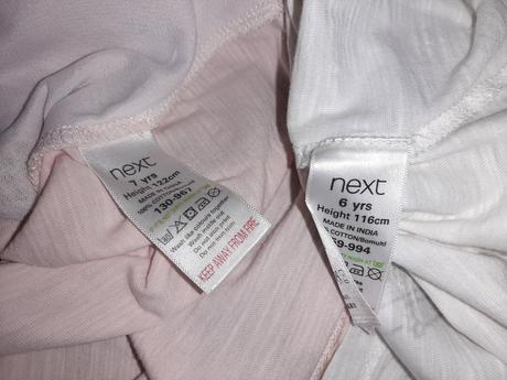 Nádherné tričká next 2ks + 3/4 capri letné rifle, next,116