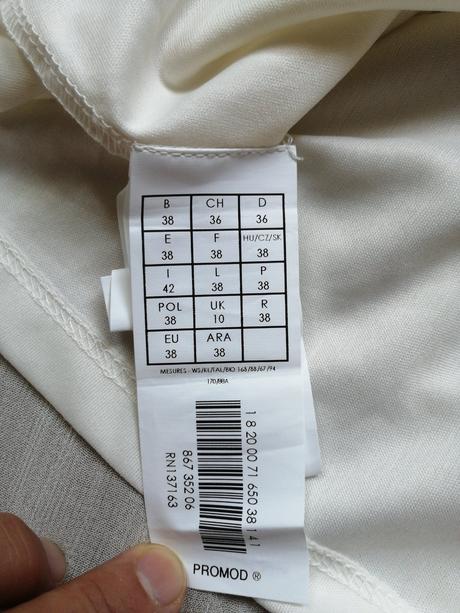Biele elegantné šaty promod č. 38 alebo m, promod,m