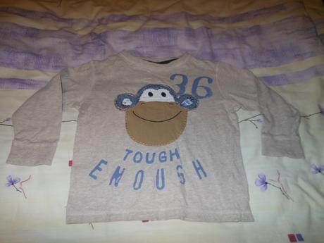 Béžové opičkové tričko next 98, next,98