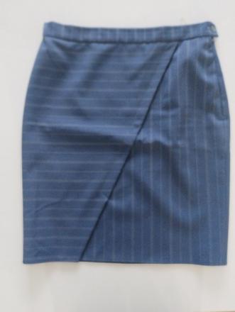 Pásikavá šitá sukňa, s