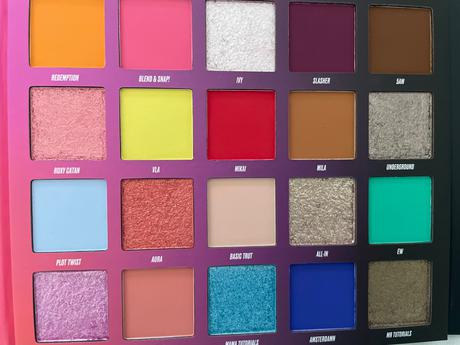 Paletka pigmentových očných tieňov, 