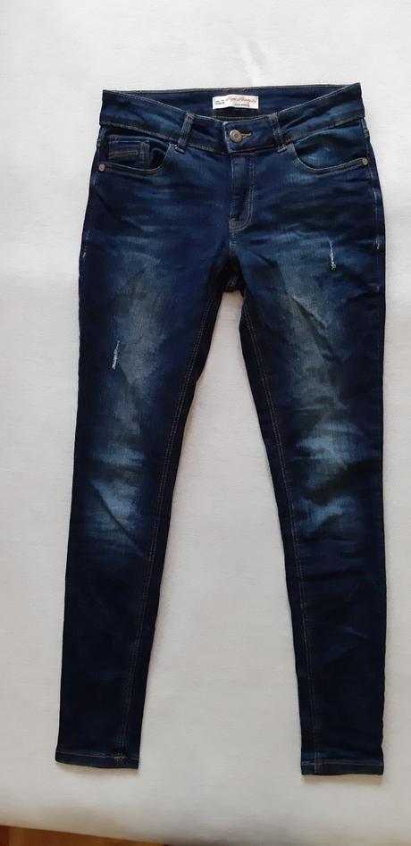 Elastické skinny rifle, c&a,34