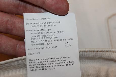 Pánske rifle hugo boss v. 34/32, hugo boss,34