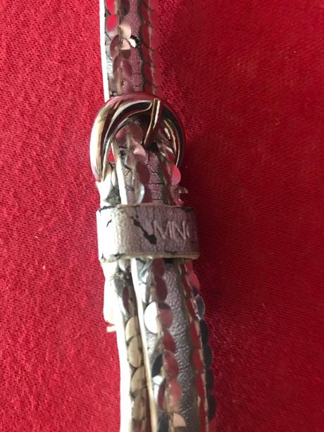 Opasok s dvoma radami flitier,dlzka 95 cm,mng, mango