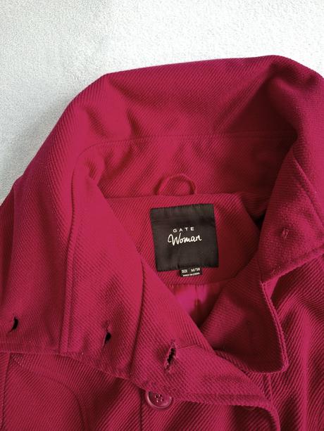 Kabátik gate malinovej farby, gate,38