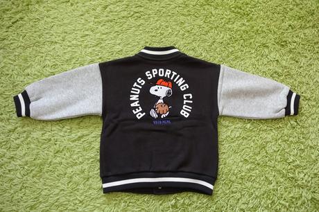 Mikina bejzbalová s motívom snoopy, h&m,98