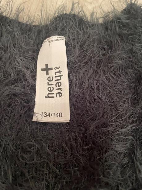 Chlpatý panda svetrík, c&a,134