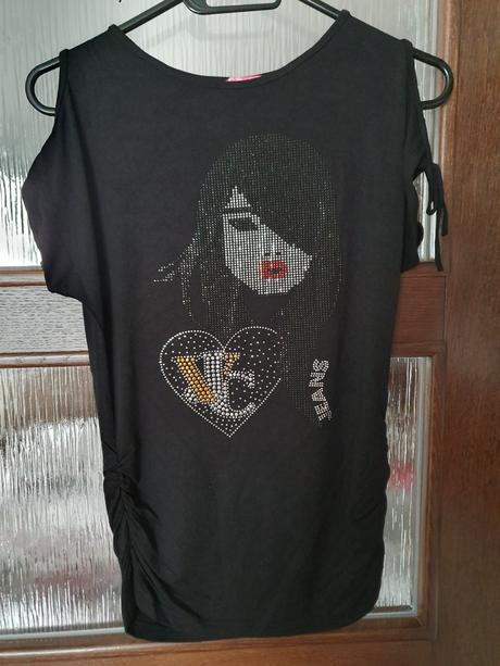 Čierne tričko so zdobením, m