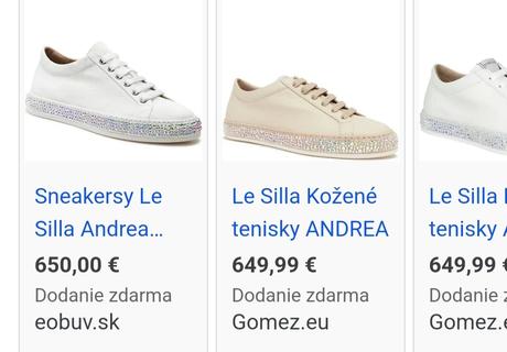 Luxusné tenisky na platforme lesilla, 39