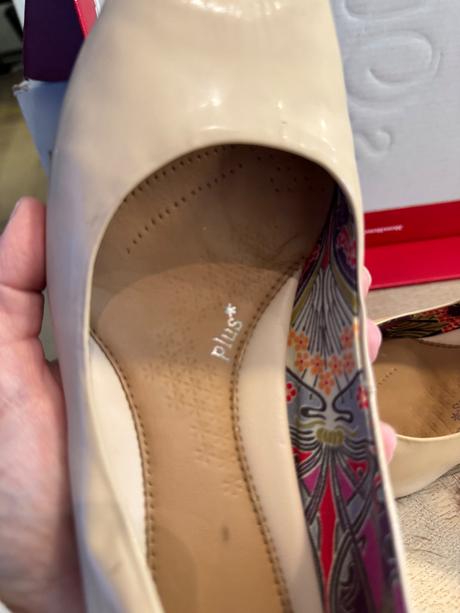 Kožené lodičky s ružovou špičkou, clarks,38