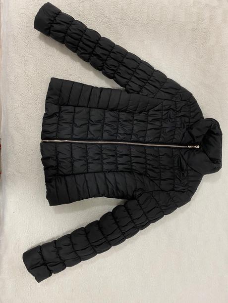 Damska čierna zimna bunda, m