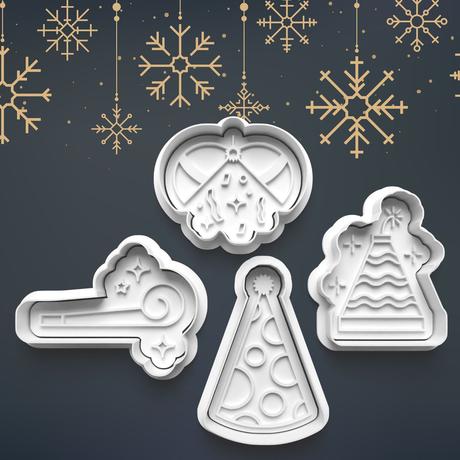 Vykrajovačky nový rok,