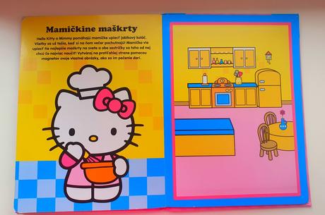 Hello kitty.hraj sa s magnetkami., 