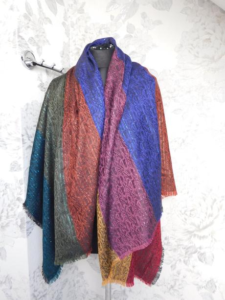 Kvalitná teplá indicka šatka, xl