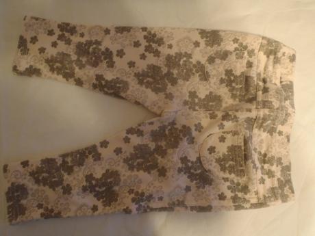 Ružové nohavice s kvetmi, f&f,98