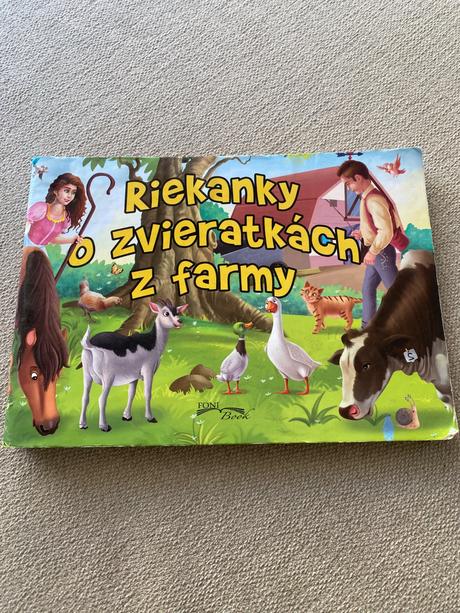 Skladacie leporelo riekanky o zvieratách z farmy, 