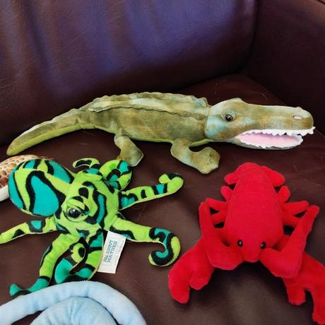 Plyšové morské živočíchy 6ks,