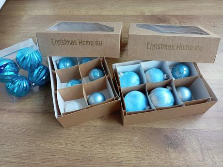 Vianočné gule modre, 
