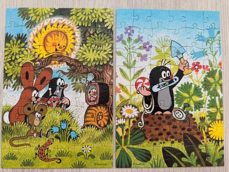 Dino puzzle krtko 2x48,