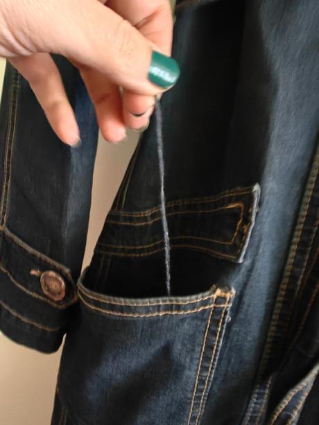 Dámsky tenký riflový kabát, l