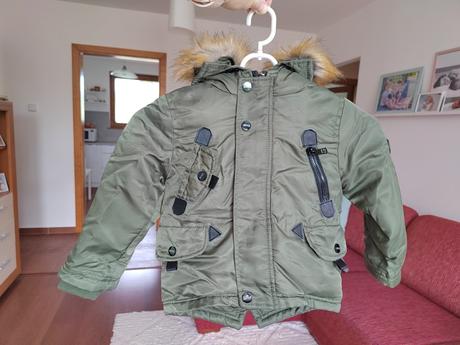 Zimná bunda s kožušinou v.1,5 - 2 r., 92