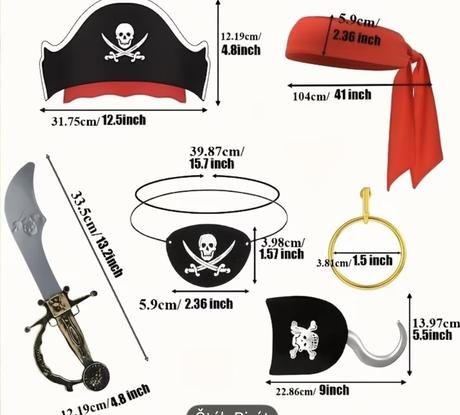 Kostým pirát, pirátka, 