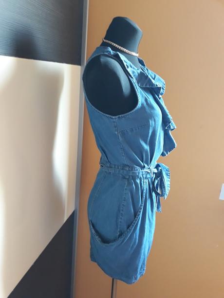 Krasne riflove šaty, h&m,xs