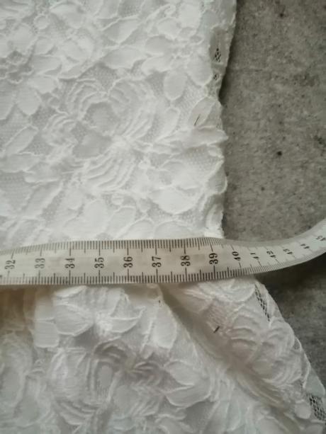 Maslovobiele čipkované šaty, vm, m