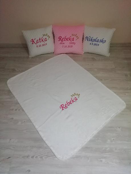 Letná deka s menom,