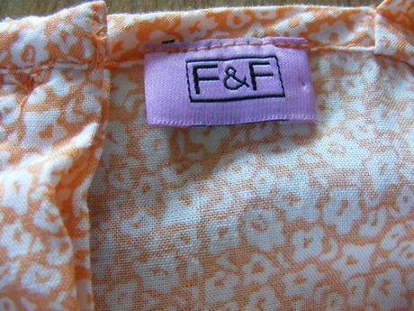 Tričko-tielko  oranžové, f&f,116