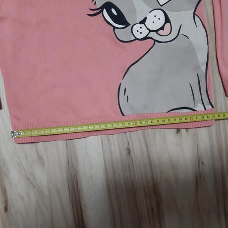 Svetrík s potlačou mačičky, h&m,122