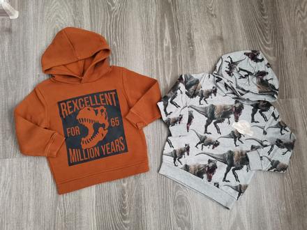 2x mikina 98/104, h&m,98