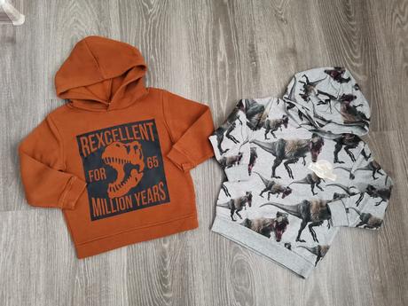 2x mikina 98/104, h&m,98