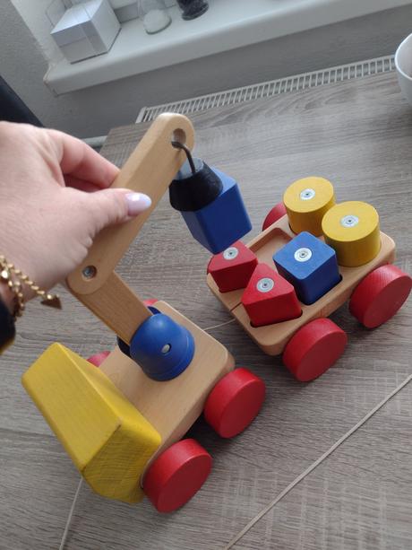 Drevené nákladné auto - žeriav, 