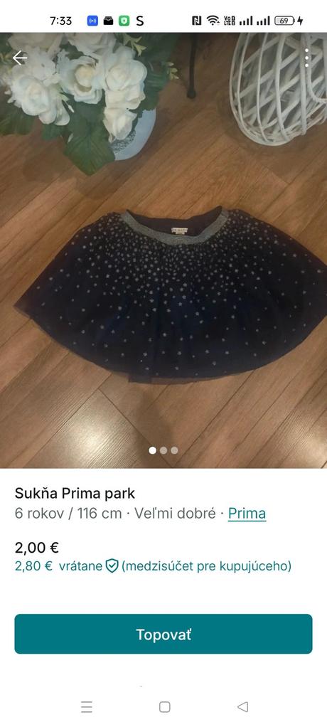 Sukňa 116 veľkosť, 116