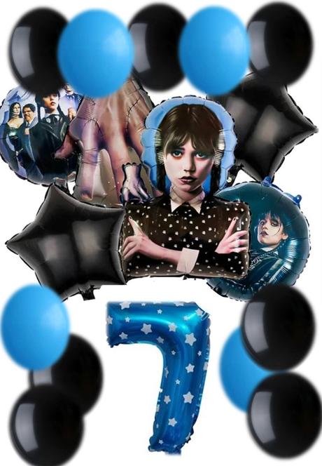 Balóny - wednesday addams 75x48cm - 16/17/18 kusov,