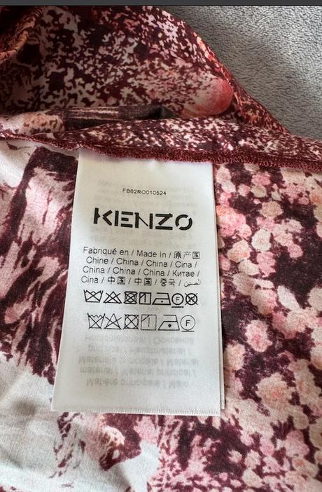 Kenzo hodvábne košelové šaty, s