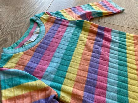 Tričko pasikave top stav, f&f,128