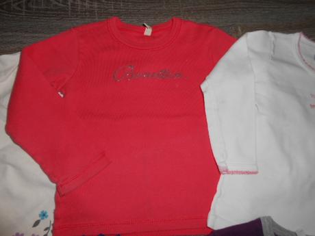 5ks tričiek s dlhým rukavom, benetton, petit.., benetton,86
