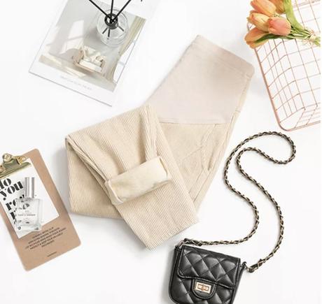 Tehotenske rifle jeansy zateplene, m