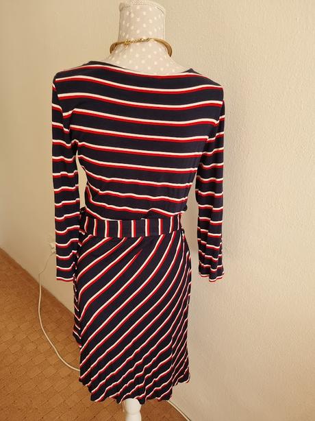 Elastické červeno-modré šaty gant veľ. 38, gant,38