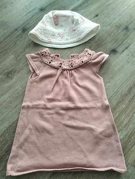 Benetton šaty plus klobúčik, benetton,68