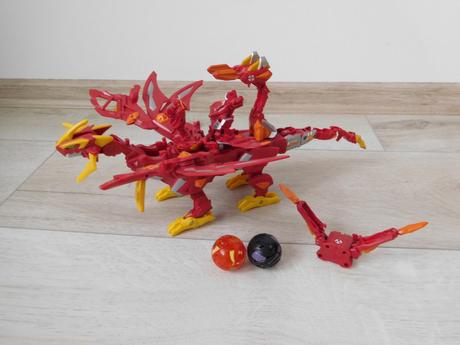 Bakugan drak červený-30 cm,, 