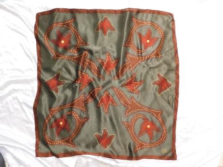 Ranch wear texas stitching luxusna hodvabna šatka, l