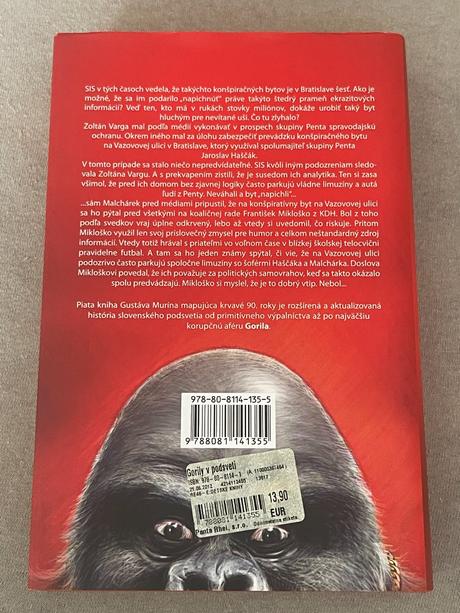 Kniha gorili v podsvetí,