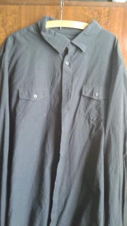 Čierna pánska košeľa 4xl/49-50, f&f,49