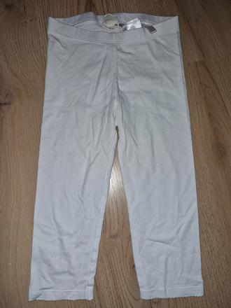 Biele leginy 3/4, h&m,122