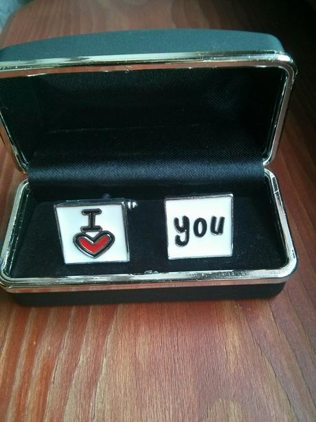 Pánske manžetové gombíky - i love you, 
